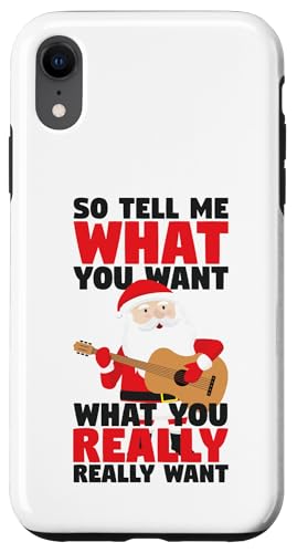 �M�^�[ Santa Tell Me What You Want ��������N���X�}�X �X�}�z�P�[�X iPhone XR �p