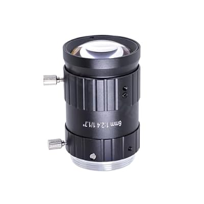 6MM 12MP FA F2.4 1/1.7 Inch Fixed Focus Lens C Mount Machine Vision High Resolution Industrial Camera Manual Lris Lenses