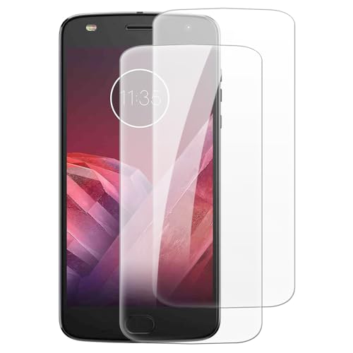 Shantime [2 piezas Protector Pantalla Cristal Templado Compatible con Motorola Moto Z2 Play (5.5 pulgadas), HD Claro Antirrayas Sin Burbujas