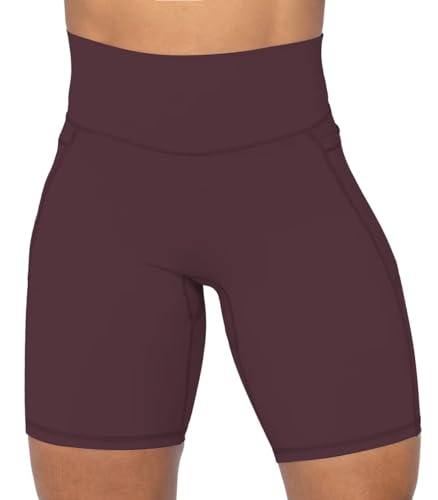 Image of Sunzel No Front Seam Biker Shorts for Women with Pockets, Yoga Workout Gym Bike Shorts with Tummy Control | 3, 5 Or 8-Inch Inseam, High Waisted, No Front Seam, Side Pockets, Buttery Soft, Compression Fit, Squat Proof, Tummy Control