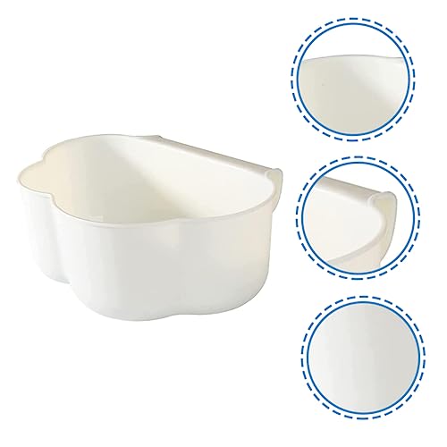 Caneca de basura colgante rectangular de plástico blanco para cocina miniatura 7