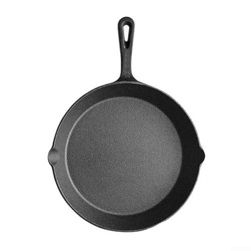 Sartén de hierro fundido de 25 cm para asar verduras y freír en estufa de cocina 3