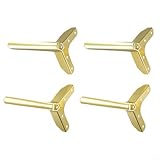 Photo Gallery honseadek gambe di ricambio per mobili in acciaio al carbonio, 4 piedini di ricambio in metallo, per divano, letto, armadio, tavolino da caffè, sedia, scrivania, con viti incluse, oro nero, 8 cm, 10 Photo Gallery honseadek gambe di ricambio per mobili in acciaio al carbonio, 4 piedini di ricambio in metallo, per divano, letto, armadio, tavolino da caffè, sedia, scrivania, con viti incluse, oro nero, 8 cm, 10