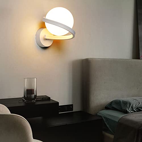 Lámpara de pared moderna de vidrio para dormitorio y pasillo 7
