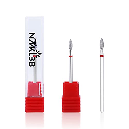 Nmkl38 Cone Diamond Carbide Nail Drill Cuticle Cleaning Bit Electric Nail Art Replacement Burr Manicure File Tool (Fine - 2.7X7.3) #TOP5