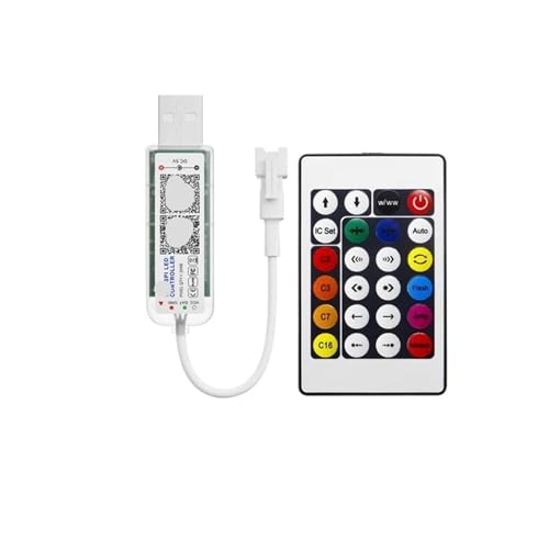 Variateur intelligent pour lumières RVB avec télécommande 24 touches USB haute précision