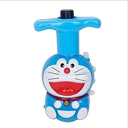INNOCHEER Doremon Magic Latto Spinning Top With LED Lights, Music, and Laser Effects - Non-Toxic Safe Flashing Plastic Toy for Kids