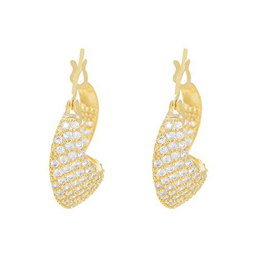 Boucles d'oreilles en argent S925 et zircon cubique éclatant pour femme