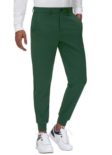 JWM Men's Stretch Golf Joggers Pants with Belt Loops - 29