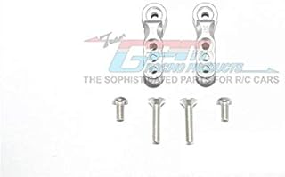 GPM For Traxxas E-Revo VXL 2.0 / E-Revo Brushless Upgrade Parts Aluminum 24T Servo Horn - 1Pr Set Silver