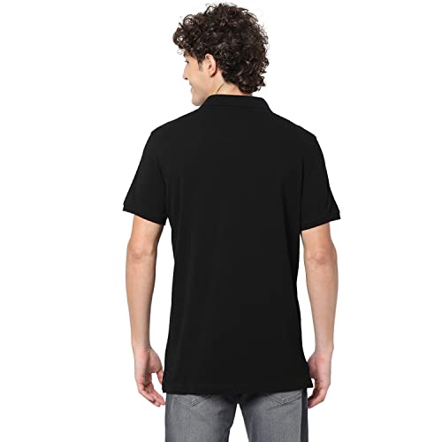 Image of Spykar Men's Cotton Solid Slim Fit T-Shirt