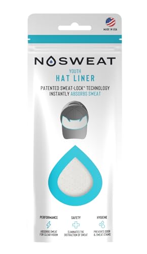 Youth Hat & Cap Sweat Guard White Liner for Boys, Girls & Kids Band | Made in The USA - 3 | 6 | 12 | 25 Pack2