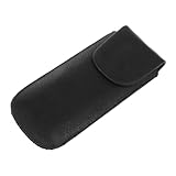  TOYZFRIENDY 1 Étui pour Harmonica 10 Trous en Similicuir Noir, Boîte de Rangement Portable, Protection Antichoc, Design Artisanal, pour Musiciens en Déplacement