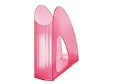  HAN TWIN SIGNAL Revistero, DIN A4/C4, estable, moderno, 10 unidades, color rosa señal