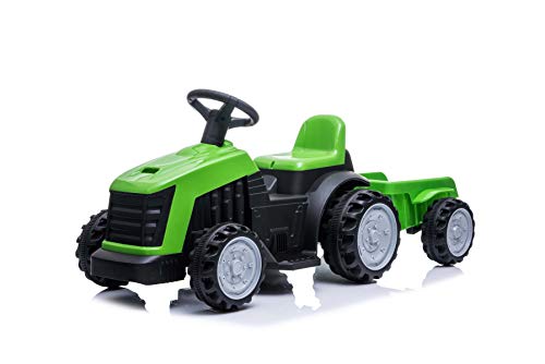 PLAY4FUN Tractor eléctrico para niños con Remolque 22W 3km/h Cover