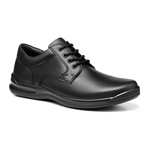 Image of Hotter Men's Burton II Shoes Waxed Nubuck Lace Up Adult Flats Casual Shoe Loafer