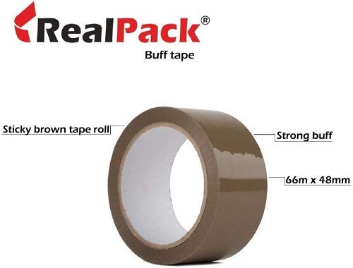 Paketklebeband, robust, Braun, 48 mm x 66 m, 72 Rollen