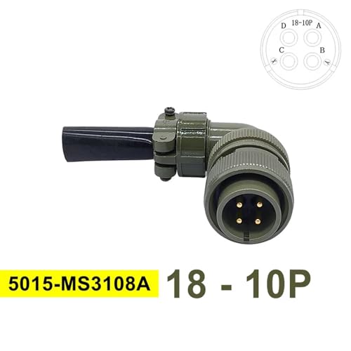 Connecteur cylindrique MIL-C 5015 couplage fileté sécurisé type MS3106 18S - 2
