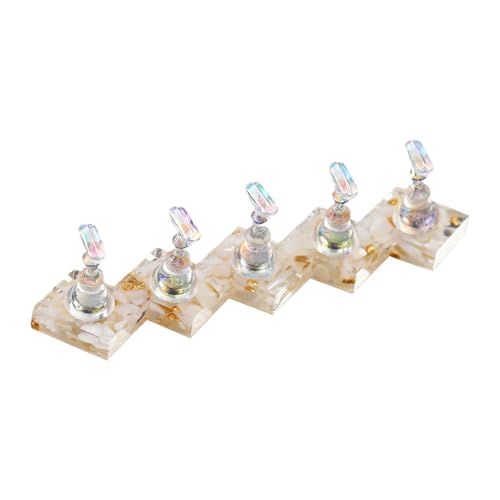Genérico Press on Nail Stand, Portable Nails Display Practice, 4.17x0.87 Inchesreusable Artificial Storage Decors, Ideal for Art Practice Enthusiast Beginner Women Home Salon Use