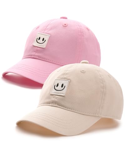 FURTALK Kids Toddler Baseball Hat Boys Girls Adjustable UPF50+ Washed Cotton Baseball Cap