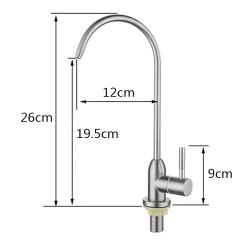 Purification d'eau pure par robinet de cuisine orientable 360