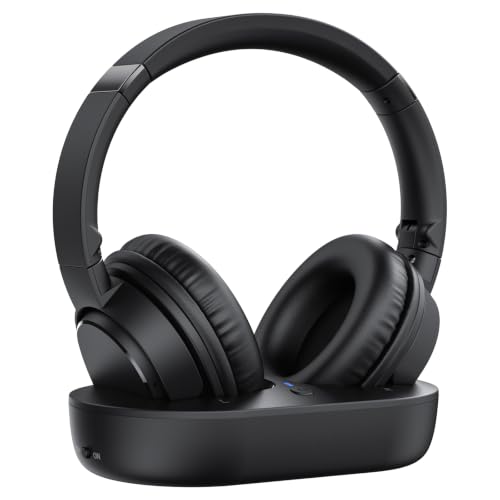 SKYCOMET Wireless Headphones for TV, TV Headphones Wireless for Seniors with Transmitter Charging...