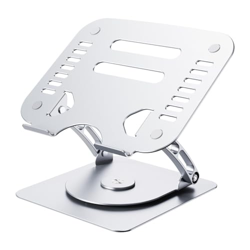 Support ordinateur portable alu rotatif pour optimiser votre bureau de télétravail