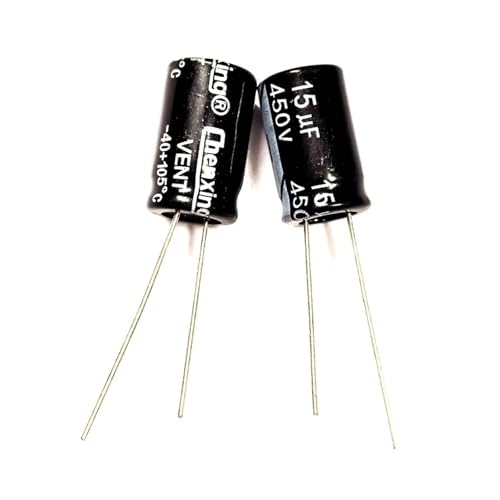 Condensateurs 15uF 450V 10x17mm pour composants électroniques