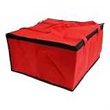 35,6 cm isolierte Pizzatasche mit thermischer Aufbewahrung und Aluminiumfolie für Lebensmittellieferung, wasserdicht und für den Außenbereich und Picknick-Aktivitäten