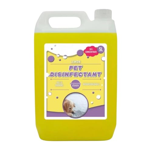 Dunnet Tools - Dunnet Tools 5L Pet Stain And Odour Remover Disinfectant Floor Cleaner Safe For Pets Lemon Scented Pet Odour Eliminator Kennel Disinfectant And Deodoriser Floor Cleaner Liquid - -23%