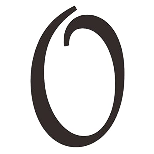 Numéro de porte acrylique noir autocollant 7 cm pour boîte aux lettres et garage
