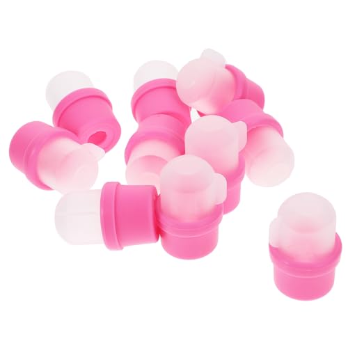 STOBAZA 20 piezas Cubiertas Removedoras de Esmalte para Uñas Reutilizables y Suaves Accesorios Profesionales para Manicura Protectoras y Ajustables para Cuidado de Uñas Casa y Salón