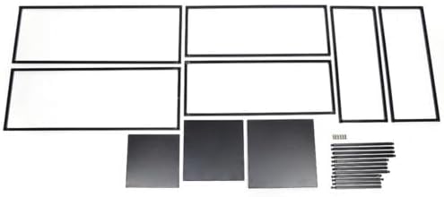 3PCS Wedding Flower Stand Metal Column Frame Centerpiece Vase Stand Rectangle Display Stand Black Centerpieces Wedding Flower Holder Removable Square Flower Rack for Party Decor(Black, 3PCS)