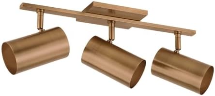 Troy Lighting B1907-PBR Rueben Damp-Rated Bath and Vanity, 3-Light E26 Medium Base, Patina Brass