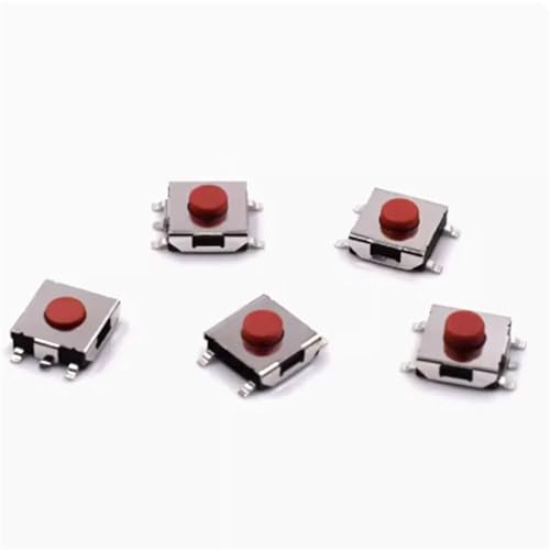 Tact Switch 5Pin SMD 6x6x3.1mm micro interruptor táctil rojo de superficie 5 piezas