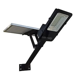 JANDEI 60W LED-Solar-Pfostenleuchte mit orientierbarem Solarmodul