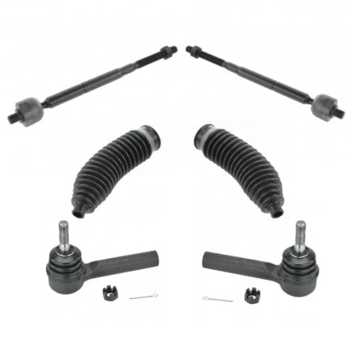 TRQ Front Steering Rack & Tie Rod Kit for Dodge Caliber, Jeep Compass/Patriot