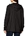 Hanes Women's Jersey Full Zip Hoodie, Black, Large