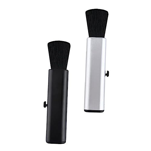 Kisangel Guitar Cleaning Brush Dust Cloth Set 2 Pack Retractable Design Safe Material for Piano Guitar and Instruments