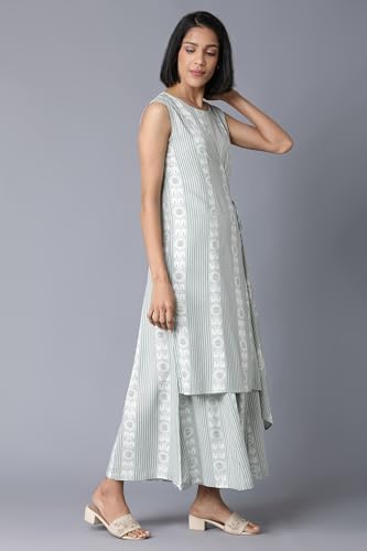 W for Woman Womens Angrakha Jumpsuit in Round Neck
