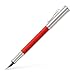 Produktbild Graf von Faber-Castell Füllfederhalter Guilloche India Red mit Schaft aus Edelharz, Farbe: Rot, 18-Karat Goldfeder mit Iridiumspitze, Federbreite: M, Abmessung: Länge 131 mm x Ø 12 mm, 145290