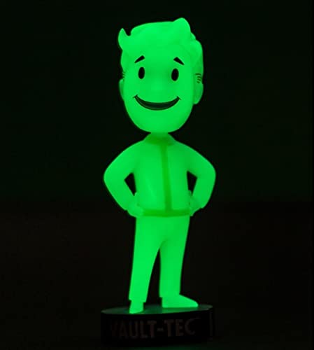 Gaming Heads Fallout 4 Bobblehead Vault Boy 111 Series 4 - Radioactive Ricochet - Glow-In-The-Dark Collectible Bobbleheads #TOP1