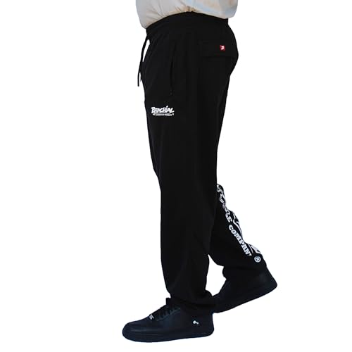 Foto von Brachial Herren Sporthose Lightweight Schwarz 2XL - Trainingshose Jogginghose Sweatpants für Bodybuilding Freizeit Fitness