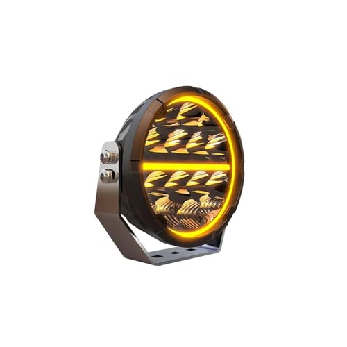 Feux avants auto LED 6,5 pouces avec feux de jour blancs et ambrés