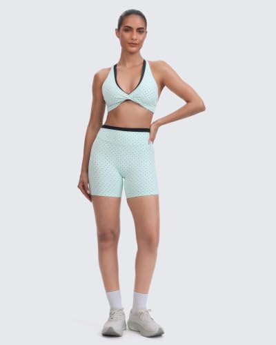 Image of Aoxjox Women's Workout Sports Bras Fitness Metamorph Sienna Twist Bra Yoga Crop Tank