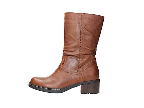 Wolky Women's Edmonton Water Resistant Mid Calf Boot, Cognac Softy Wax Leather, 9 #TOP29
