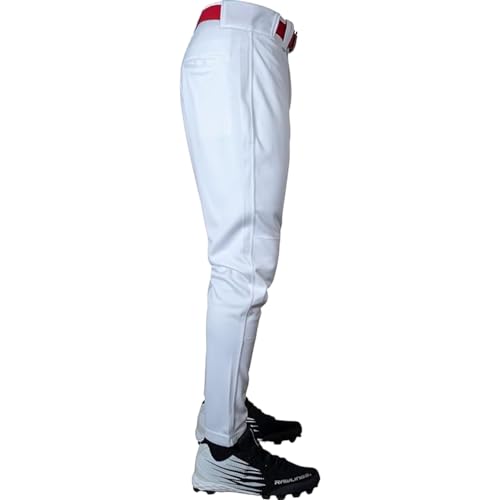 Rawlings mens LAUNCH SERIES Baseball Pants | Tapered Jogger Fit | Adult Sizes | Solid | Multiple Colors White, X-Large - image 6