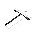 25mm-16mm Reinforced T-Shaped Landing Support Kit 3K Composite Carbon Tubes Aluminum T-Joints Supports 30kg Stress Potential for Industrial UAV 1Pair(Full Set)