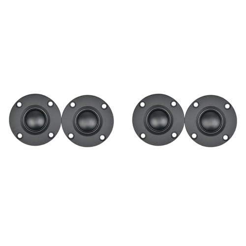 Altavoz de agudos cúpula blanda 6Ω 30W, pack 4 tweeters seda para bafles y audio doméstico