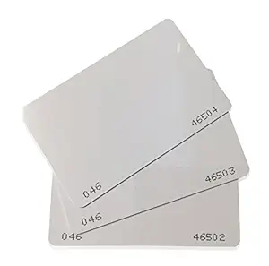 100 pcs 26 Bit Proximity CR80 Cards Weigand Prox Blank Printable Swipe Cards Compatable with ISOProx 1386 1326 H10301 Format Readers. Works with The vast Majority of Access Control Systems